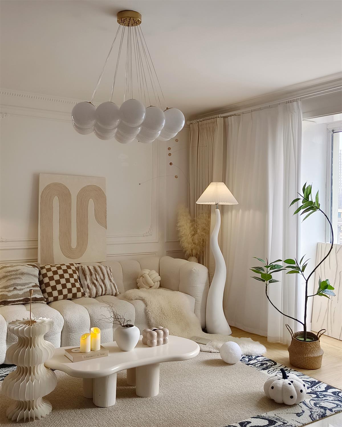 Twisted Pleated Floor Lamp - Blowlighting