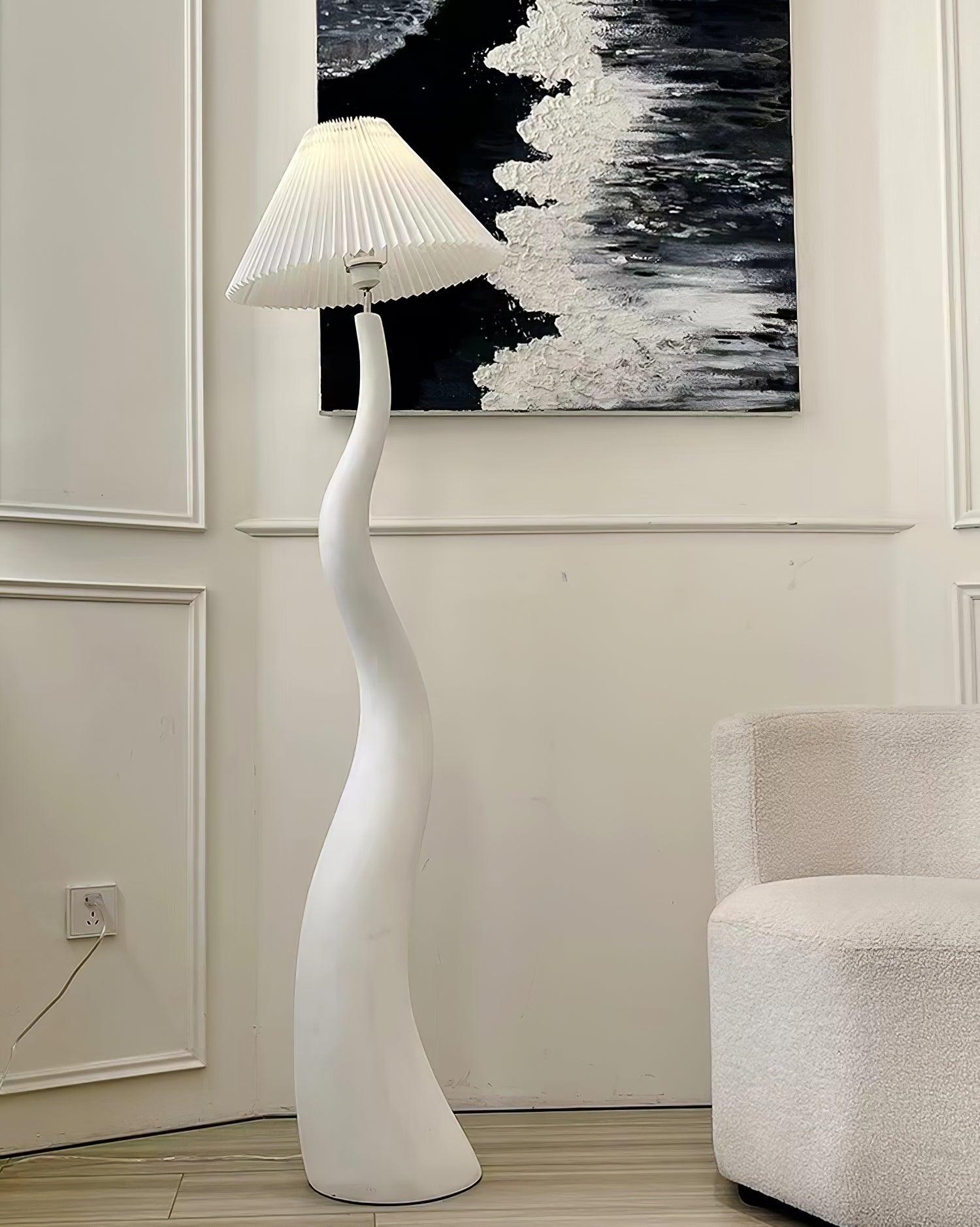 Twisted Pleated Floor Lamp - Blowlighting