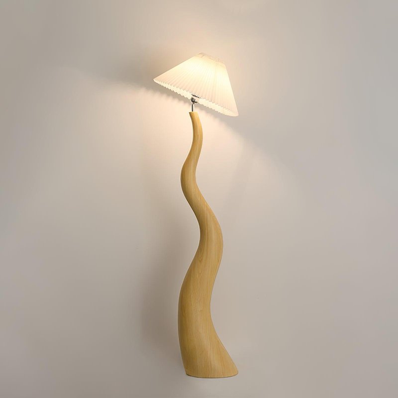 Twisted Pleated Floor Lamp - Blowlighting