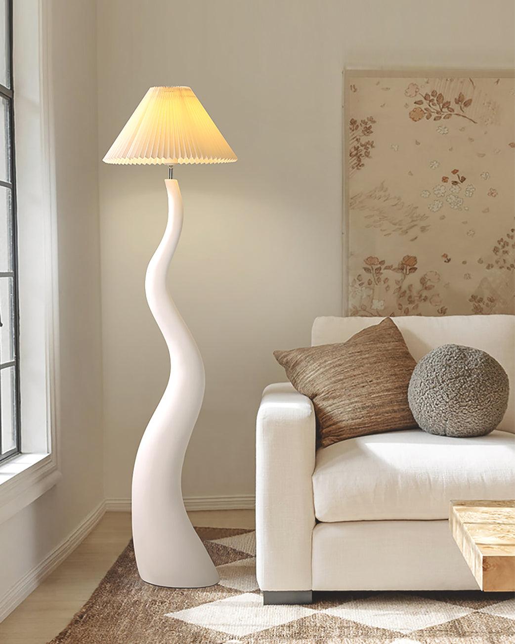 Twisted Pleated Floor Lamp - Blowlighting