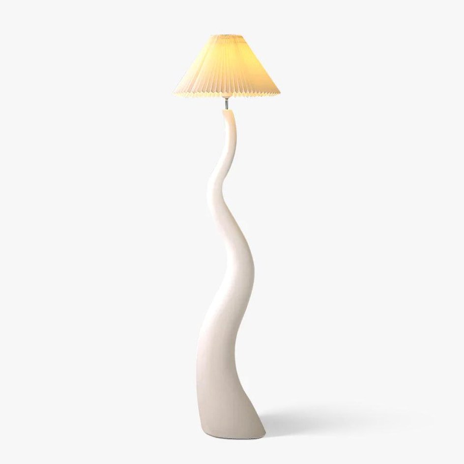 Twisted Pleated Floor Lamp - Blowlighting