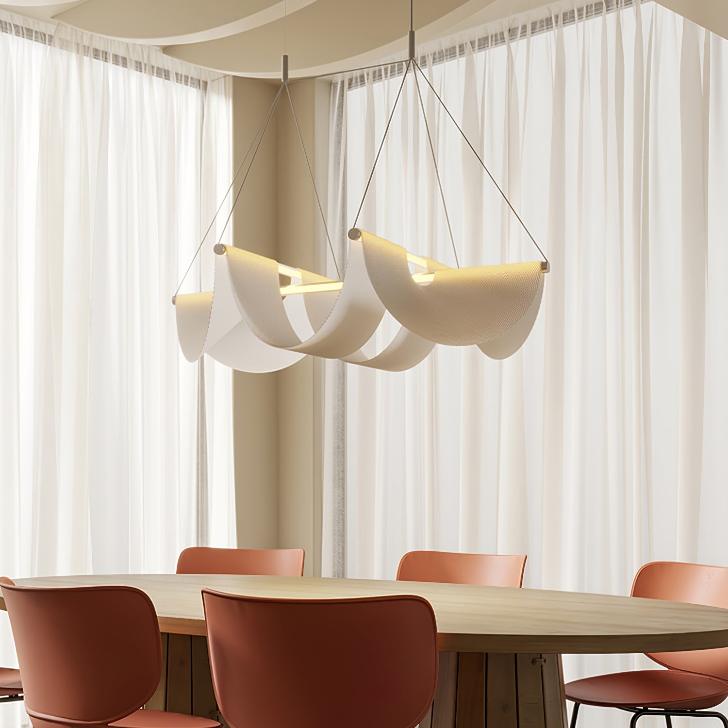 Vaelora Ribbon Pendant Lamp - Blowlighting
