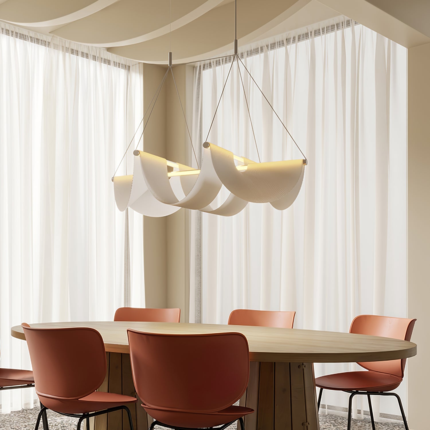 Vaelora Ribbon Pendant Lamp - Blowlighting