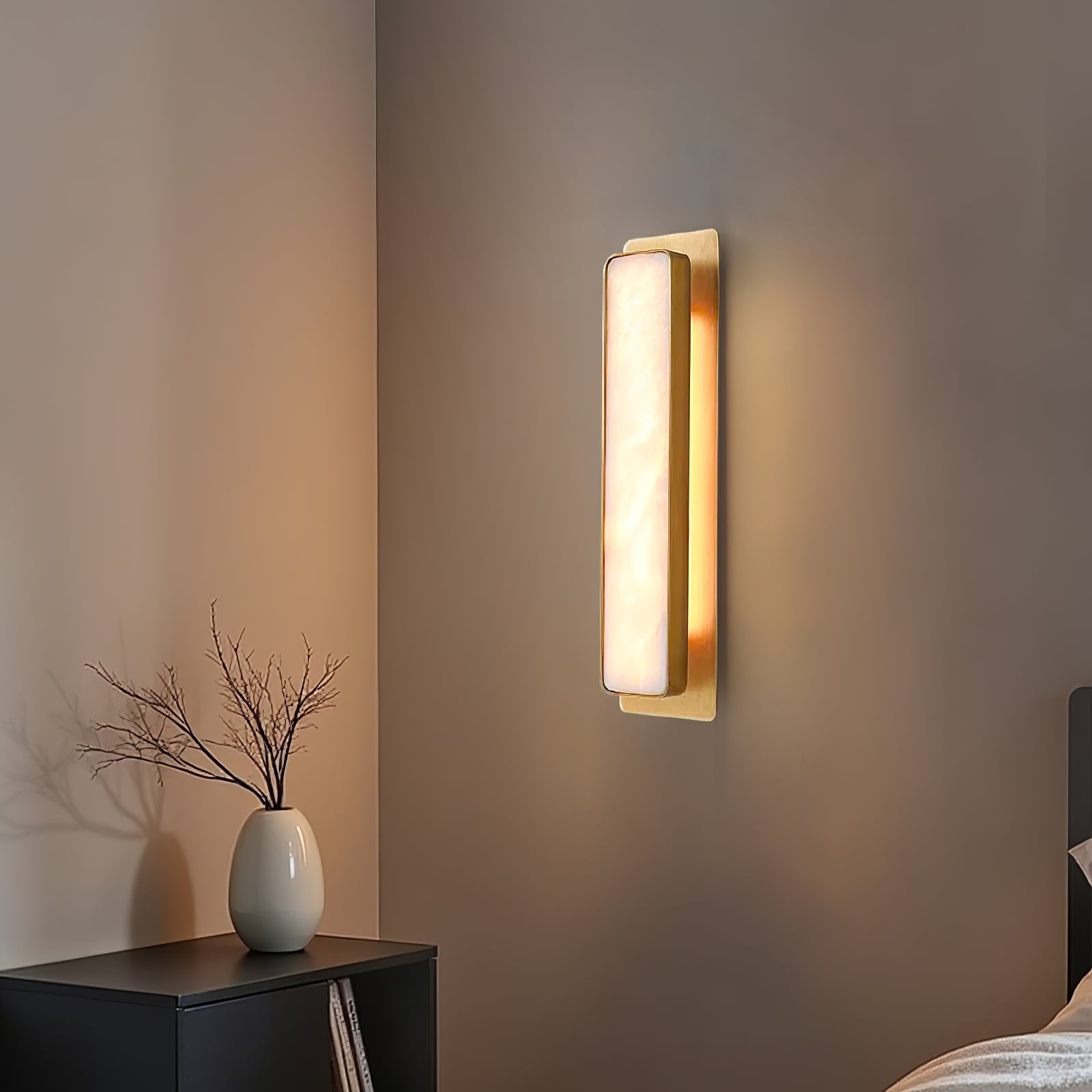 Ollore Linear Alabaster Wall Light - Blowlighting