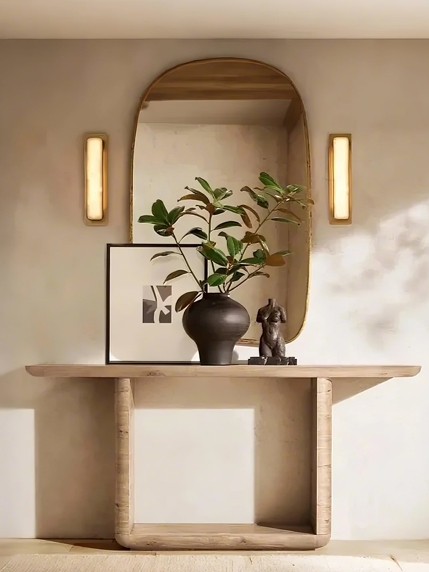 Ollore Linear Alabaster Wall Light - Blowlighting