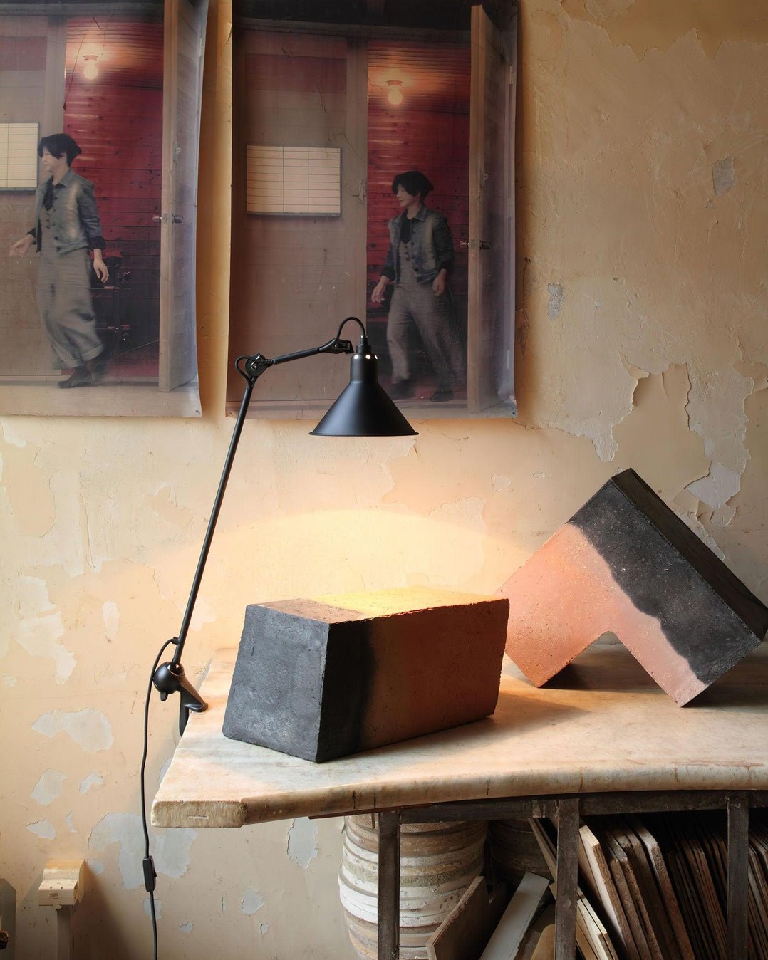 Versa Glide Clamp Table Lamp - Blowlighting