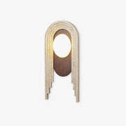 Uloryra Arch-Frame Travertine Wall Light - Blowlighting