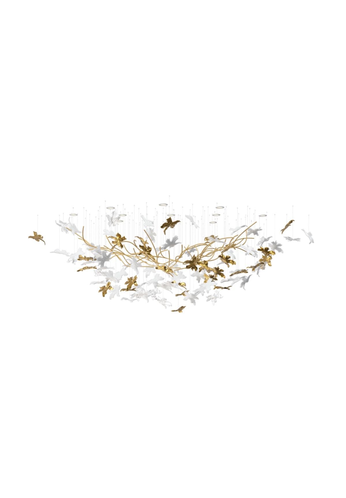 Arinan Floral Glass Chandelier - Blowlighting