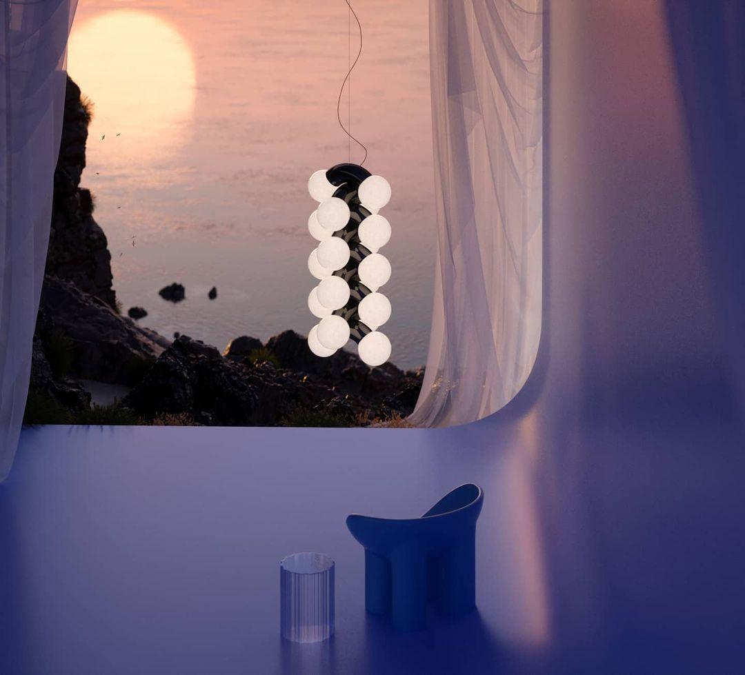 Ermira Premium Nordic Art Metal Glass Pendant Lamp - Blowlighting