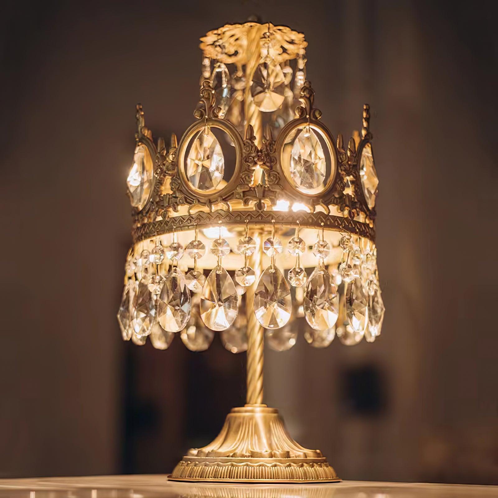 Vintage Crystal Table Light - Blowlighting