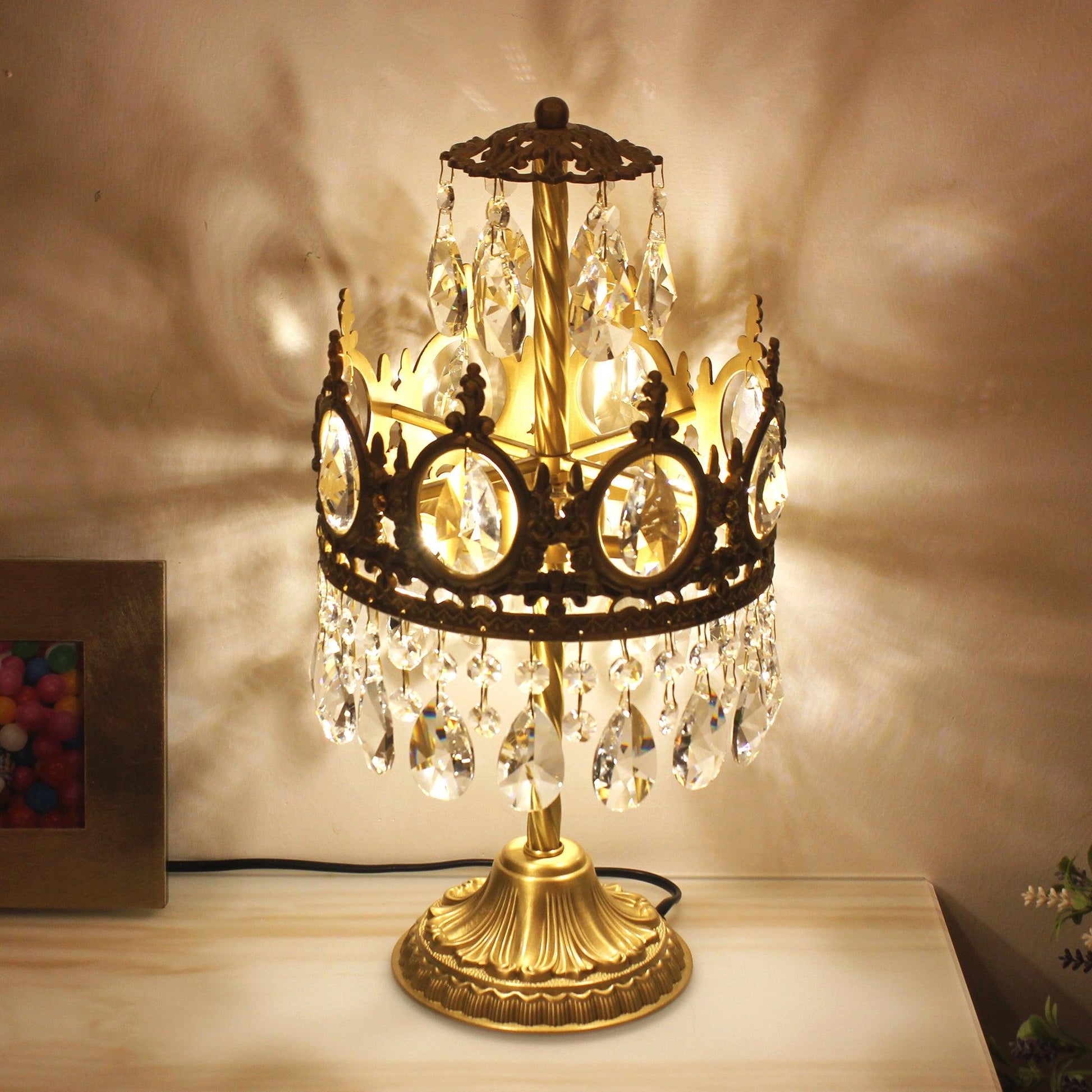 Vintage Crystal Table Light - Blowlighting
