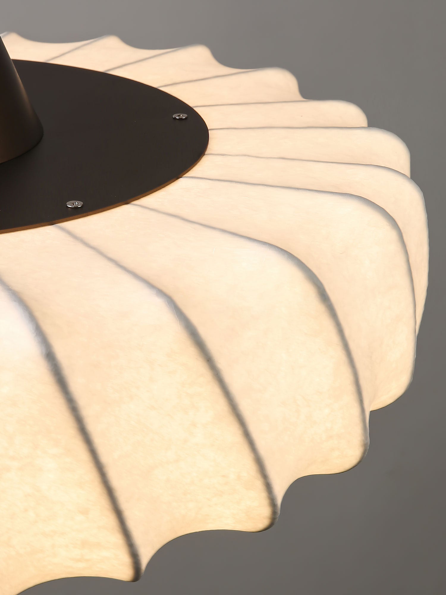 Zelore Swirl Fabric Bronze Pendant Light - Blowlighting