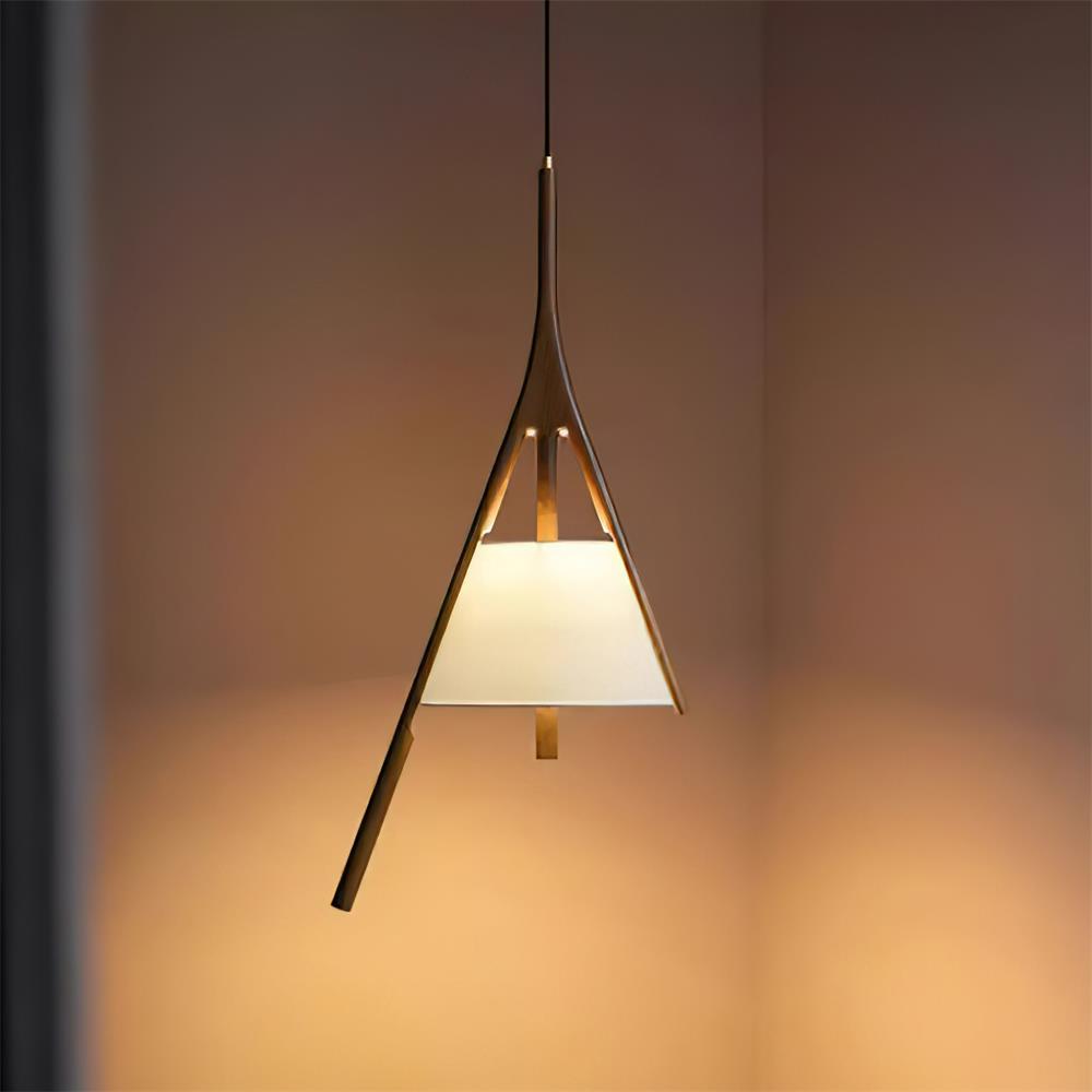 Zovenarae Triangular Wood Pendant Light - Blowlighting