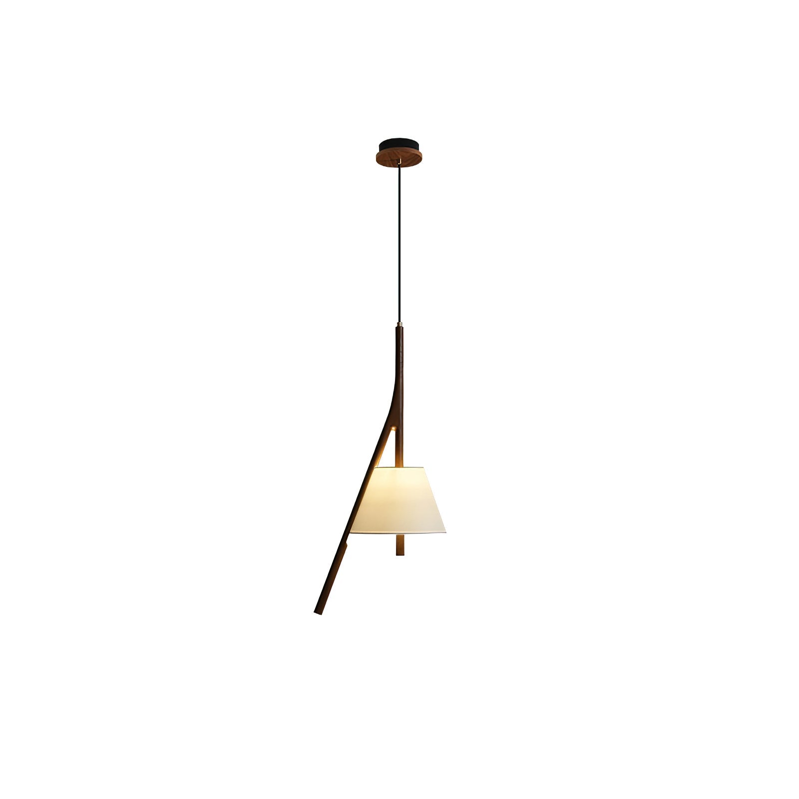 Zovenarae Triangular Wood Pendant Light - Blowlighting