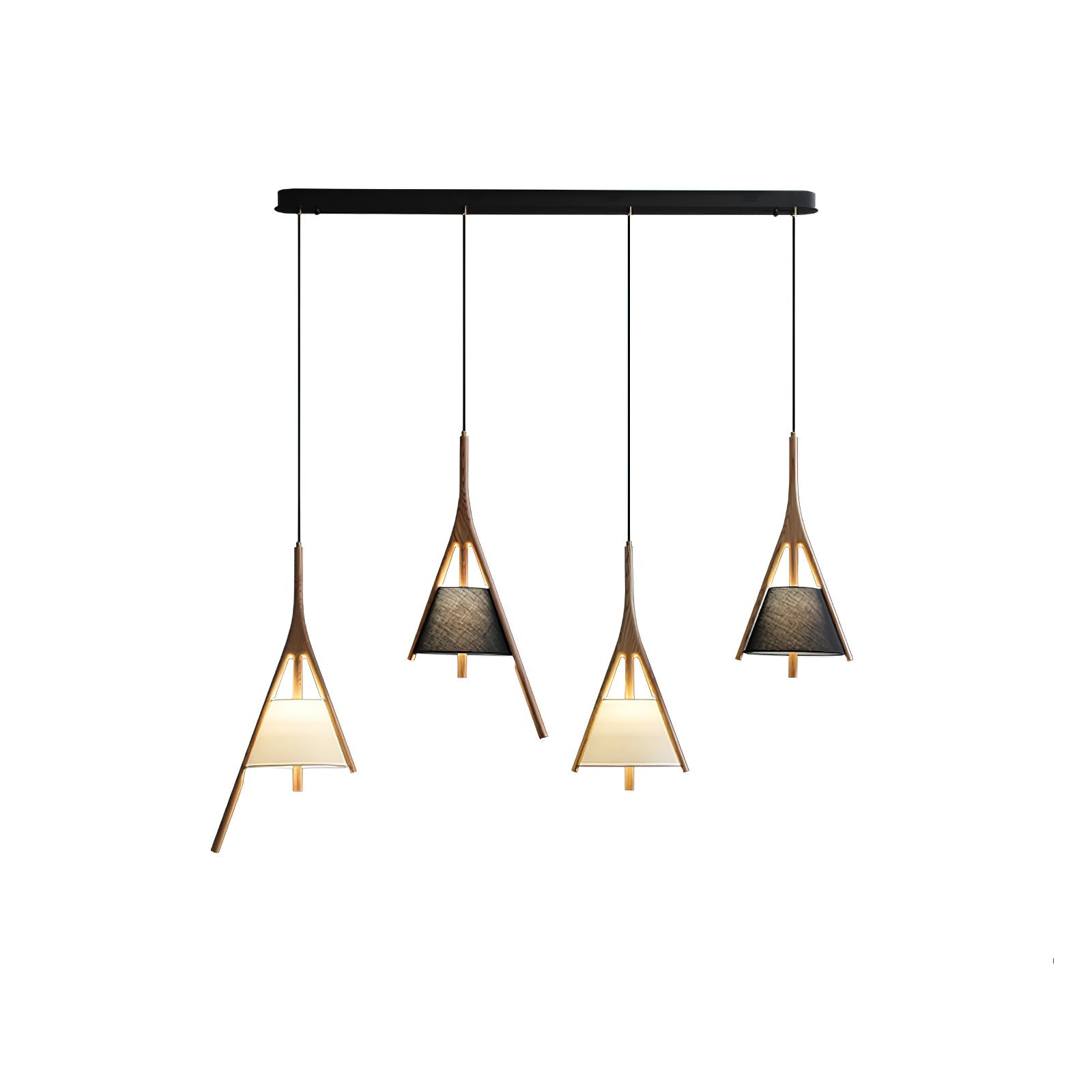 Zovenarae Triangular Wood Pendant Light - Blowlighting