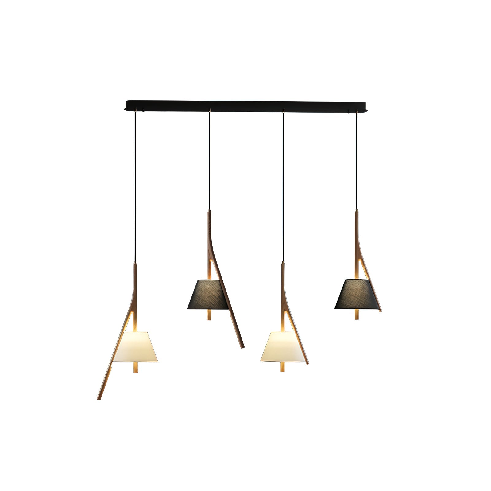 Zovenarae Triangular Wood Pendant Light - Blowlighting