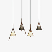 Zovenarae Triangular Wood Pendant Light - Blowlighting