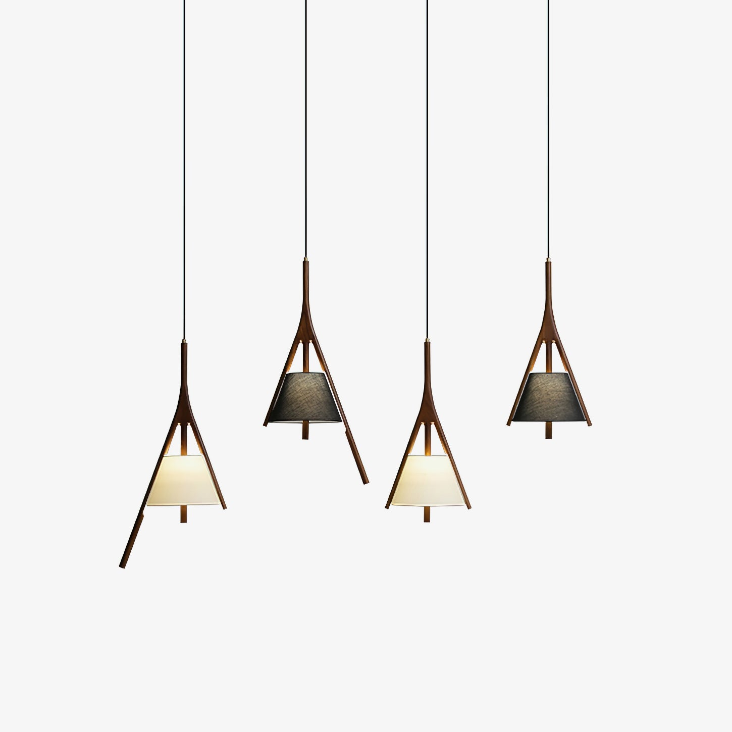 Zovenarae Triangular Wood Pendant Light - Blowlighting