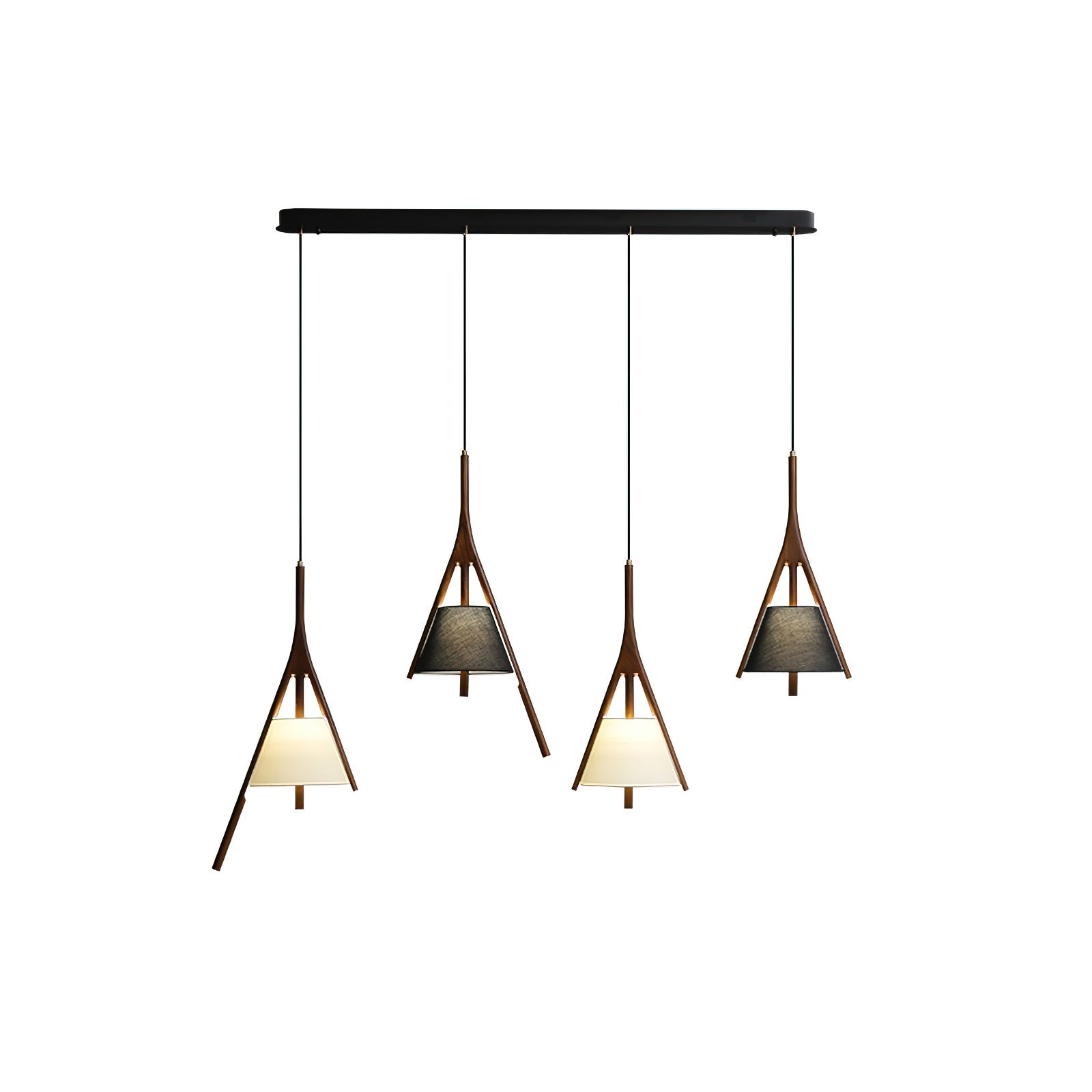 Zovenarae Triangular Wood Pendant Light - Blowlighting