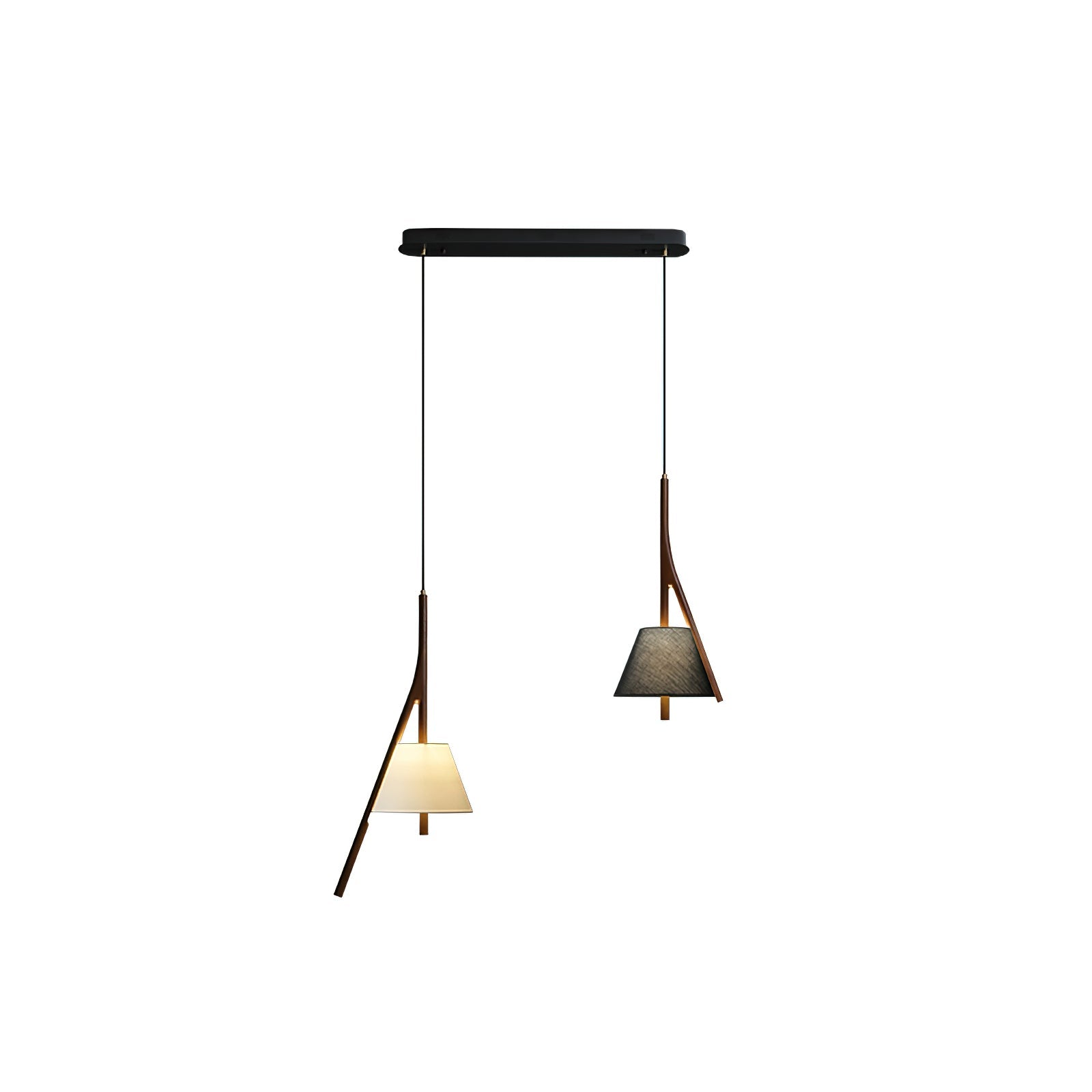 Zovenarae Triangular Wood Pendant Light - Blowlighting