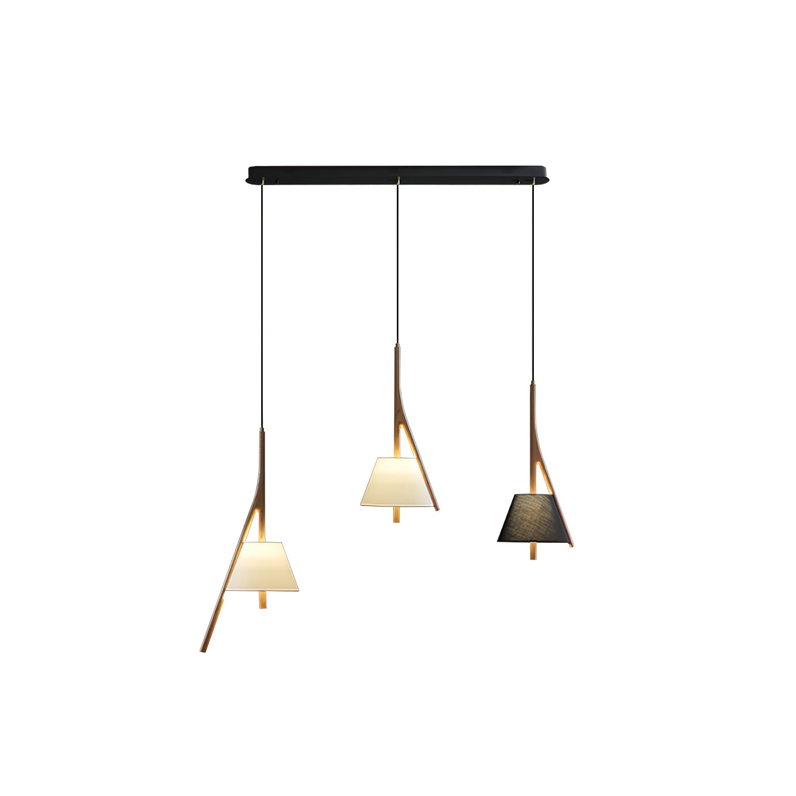 Zovenarae Triangular Wood Pendant Light - Blowlighting