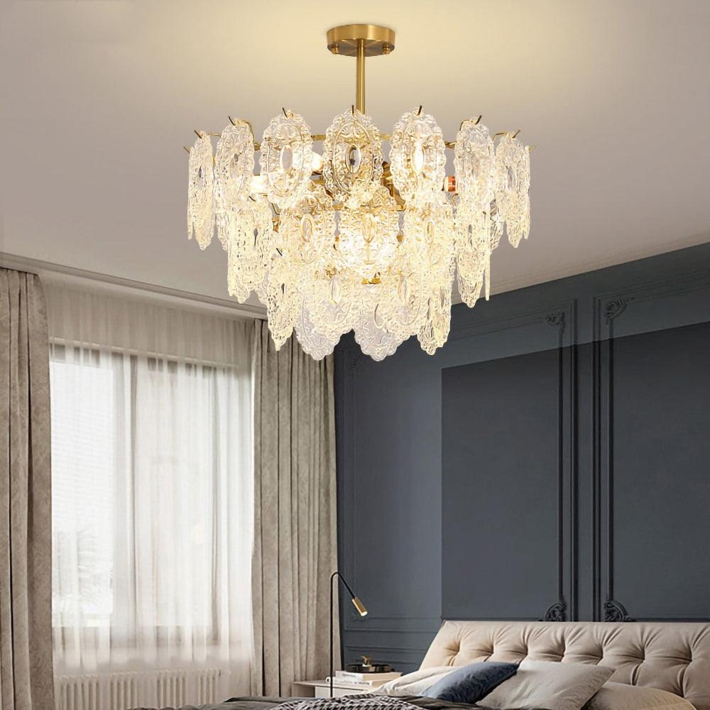 Wave Glass Chandelier - Blowlighting