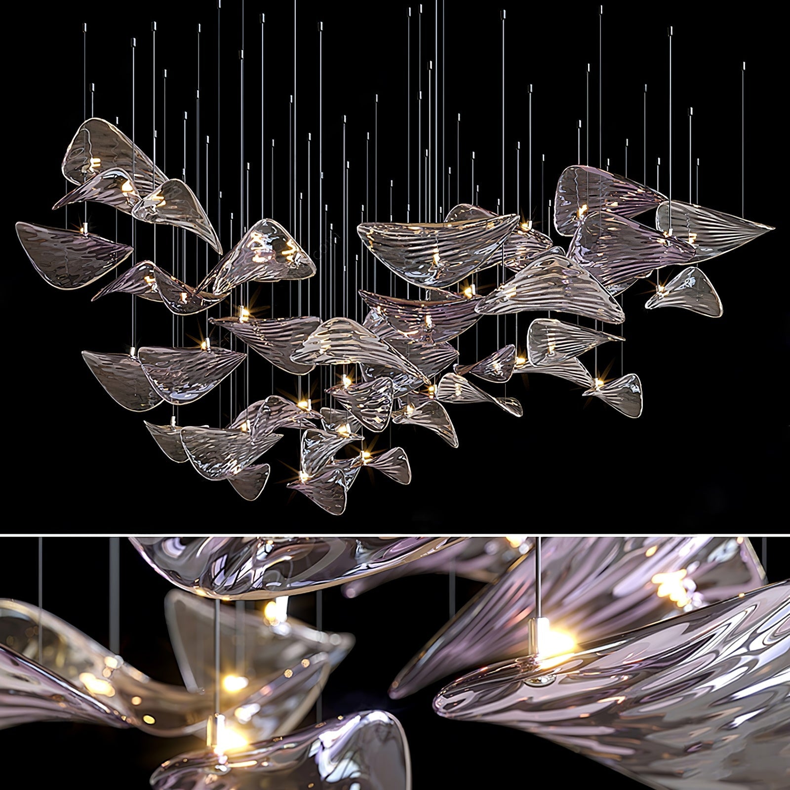 Eurrinia Butterfly Gold Metal Pendant Light - Blowlighting