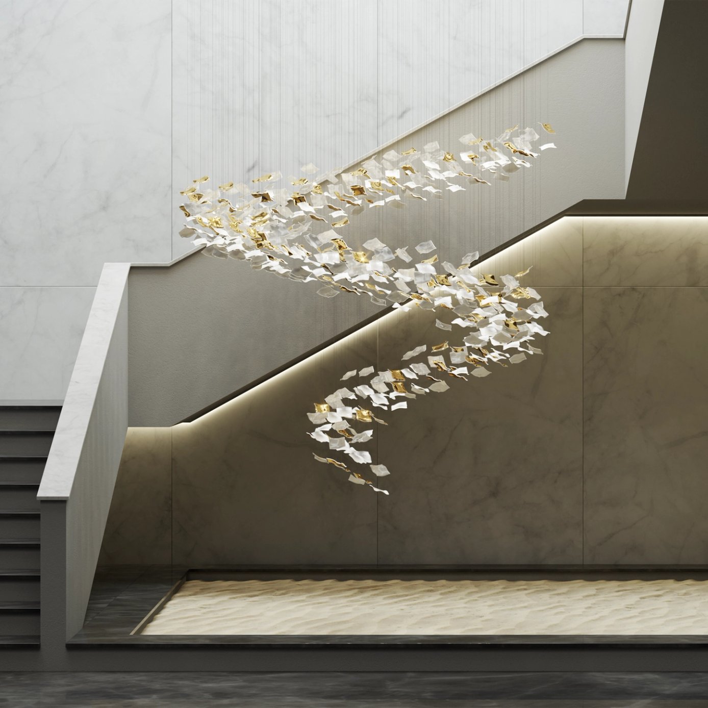 Viliros Glass Spiral Pendant Light - Blowlighting