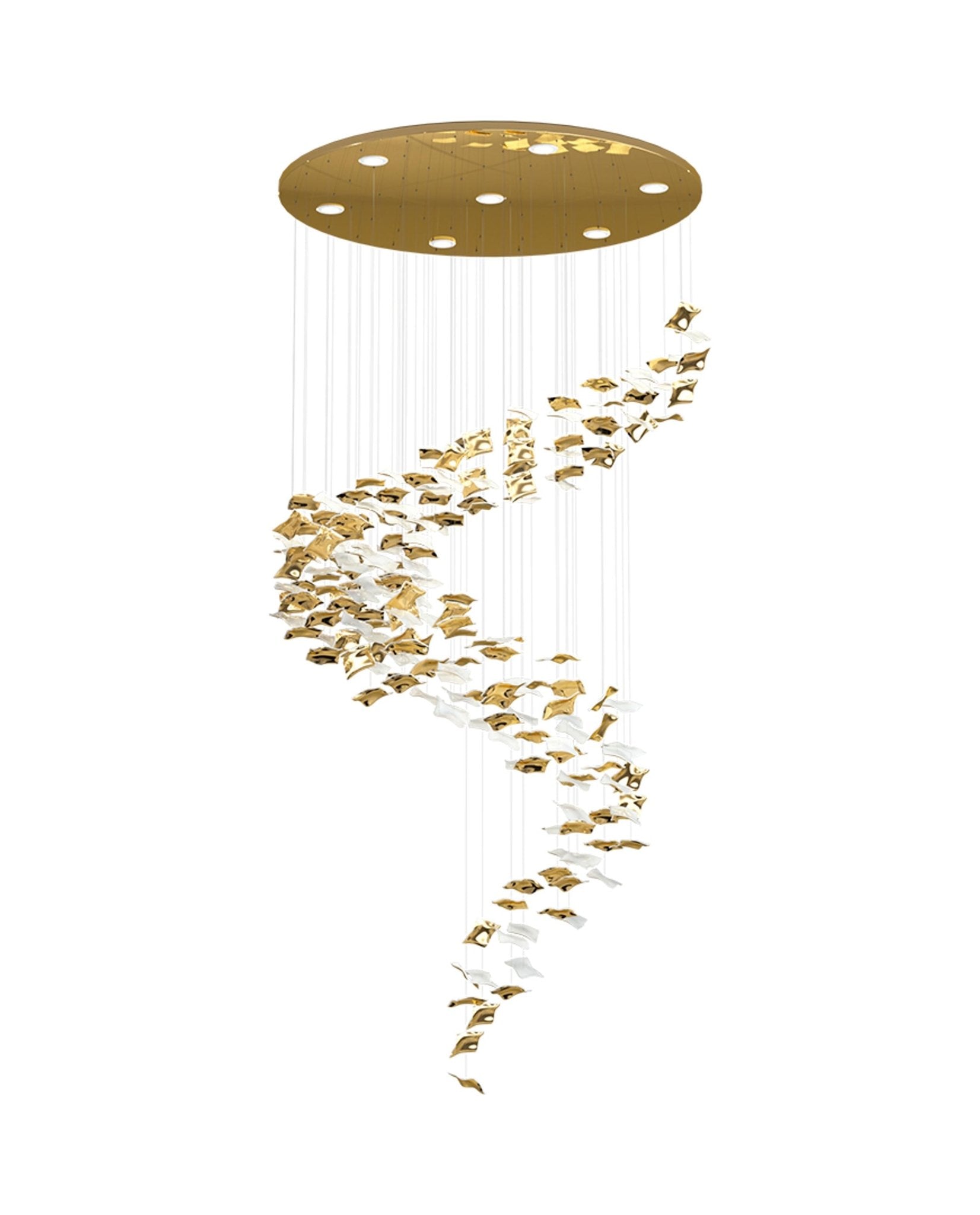 Viliros Glass Spiral Pendant Light - Blowlighting