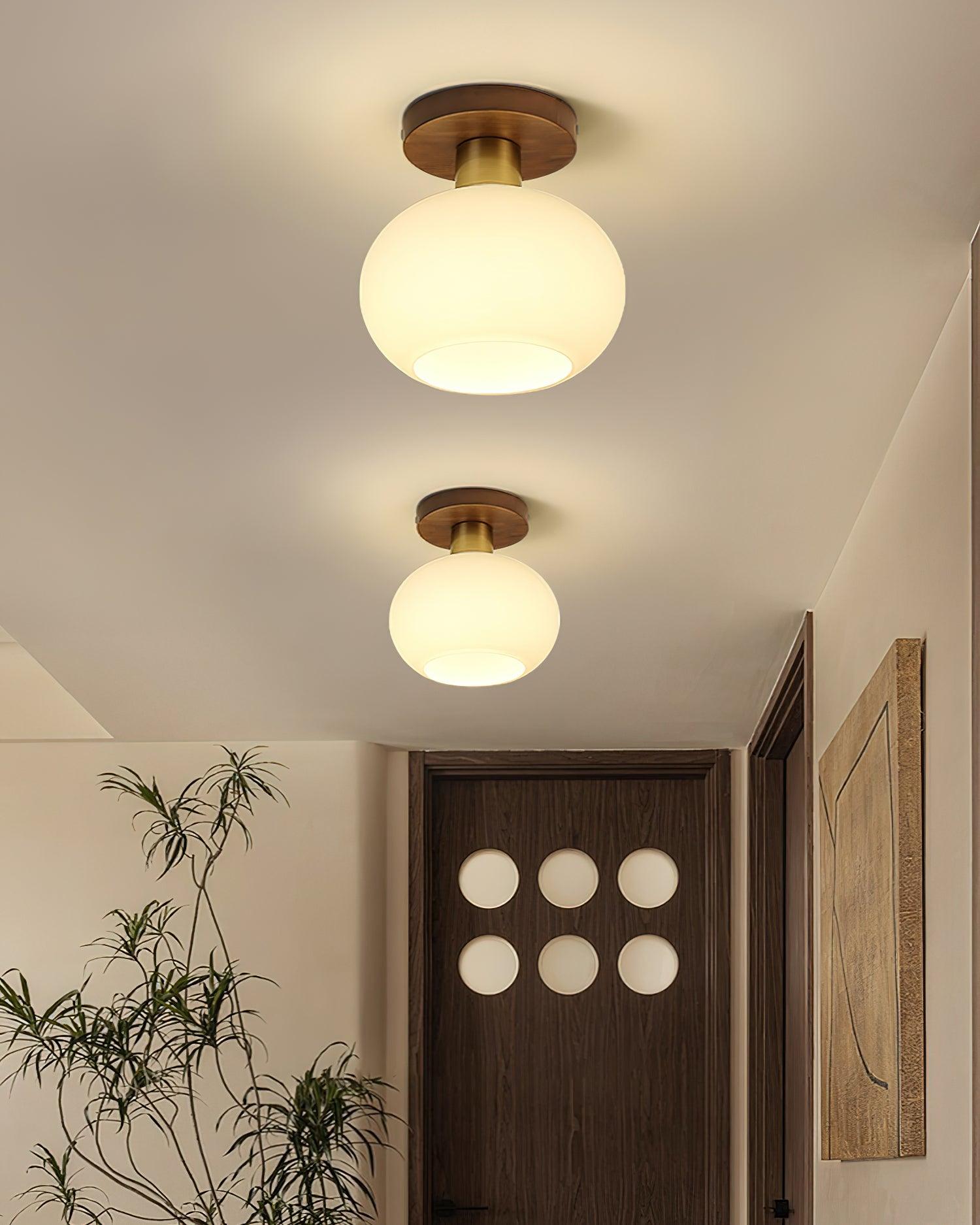 White Shell Ceiling Lamp - Blowlighting