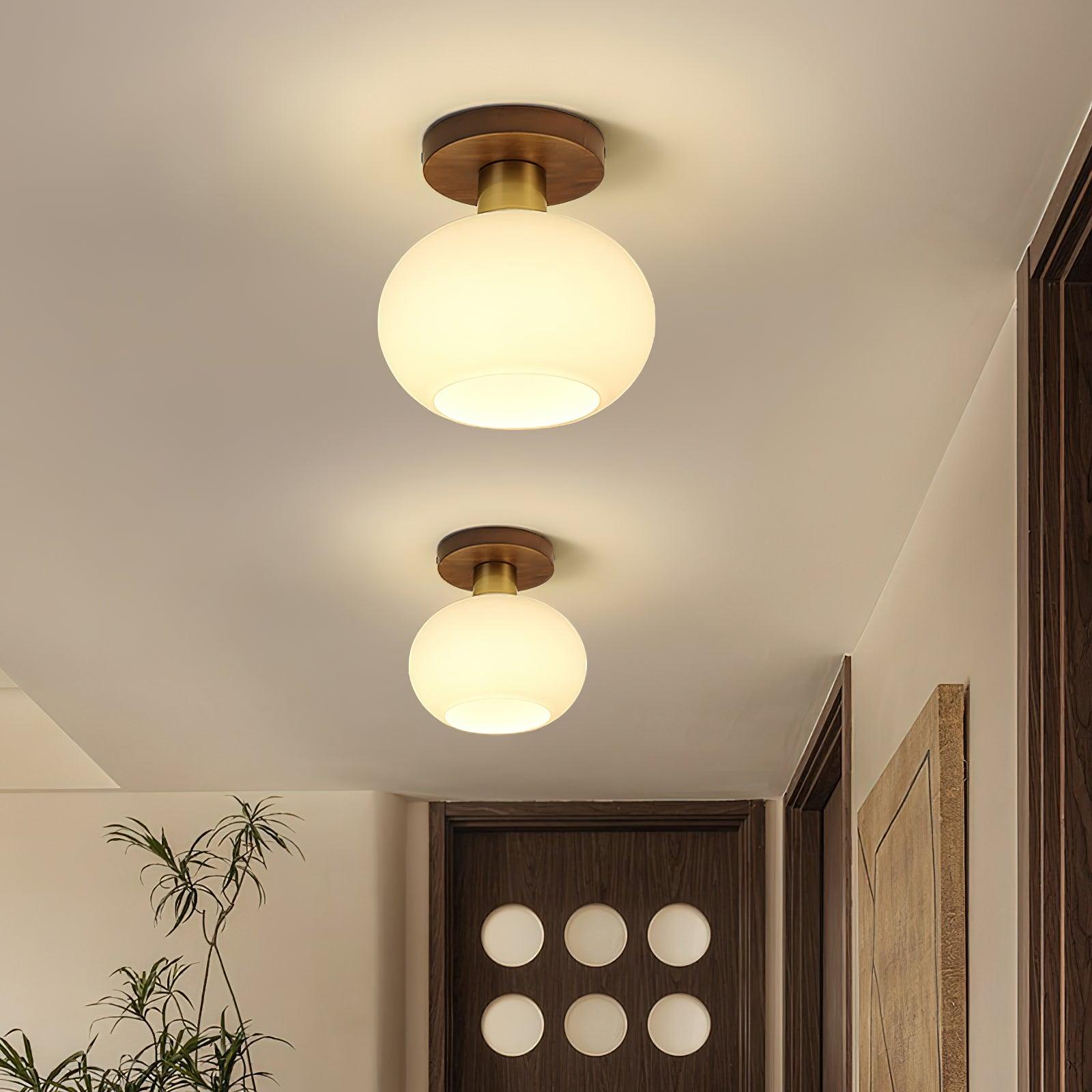 White Shell Ceiling Lamp - Blowlighting