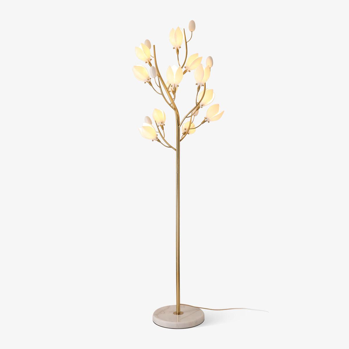 Porcelain Magnolia Floor Lamp - Blowlighting