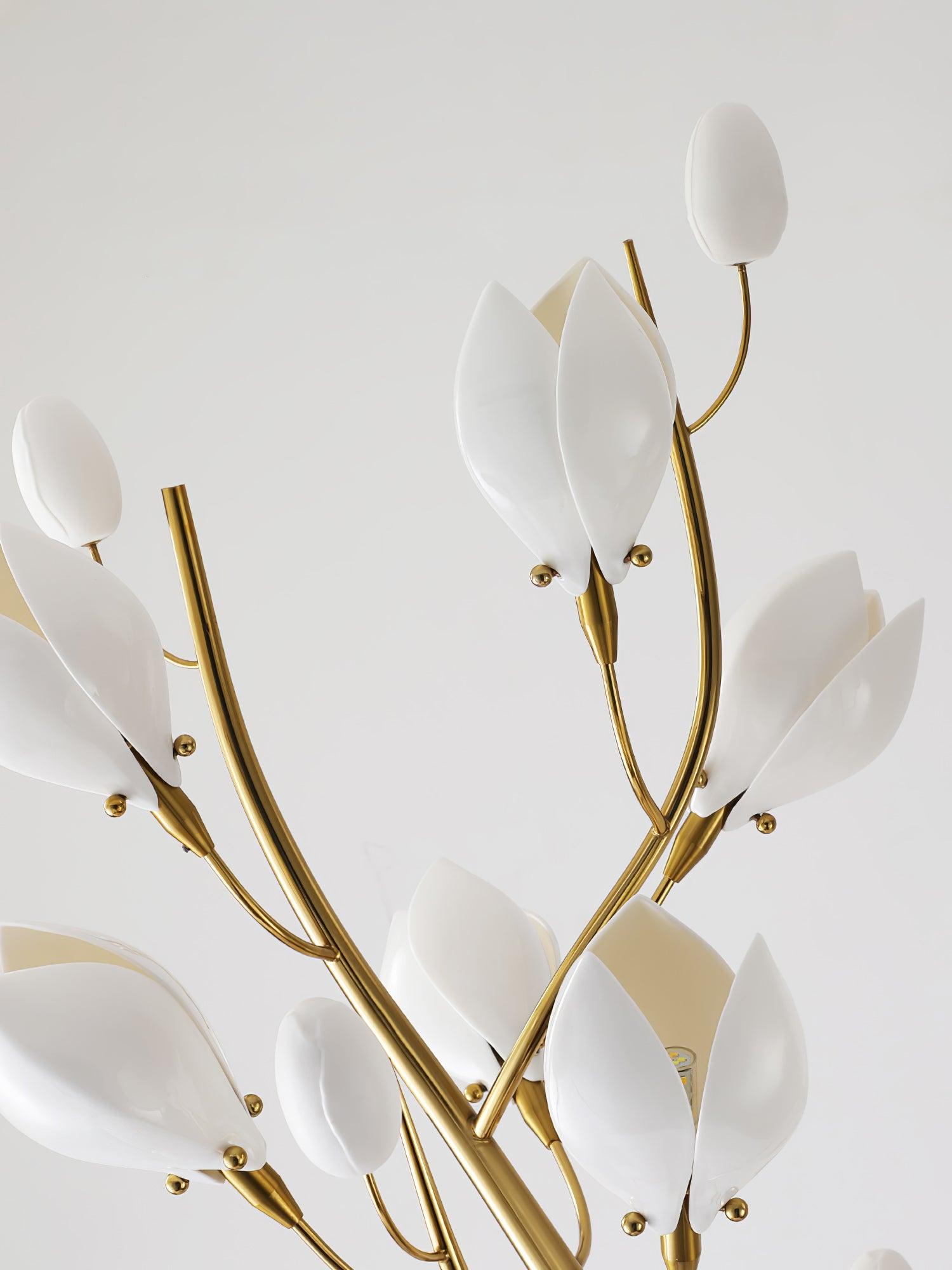 Porcelain Magnolia Floor Lamp - Blowlighting
