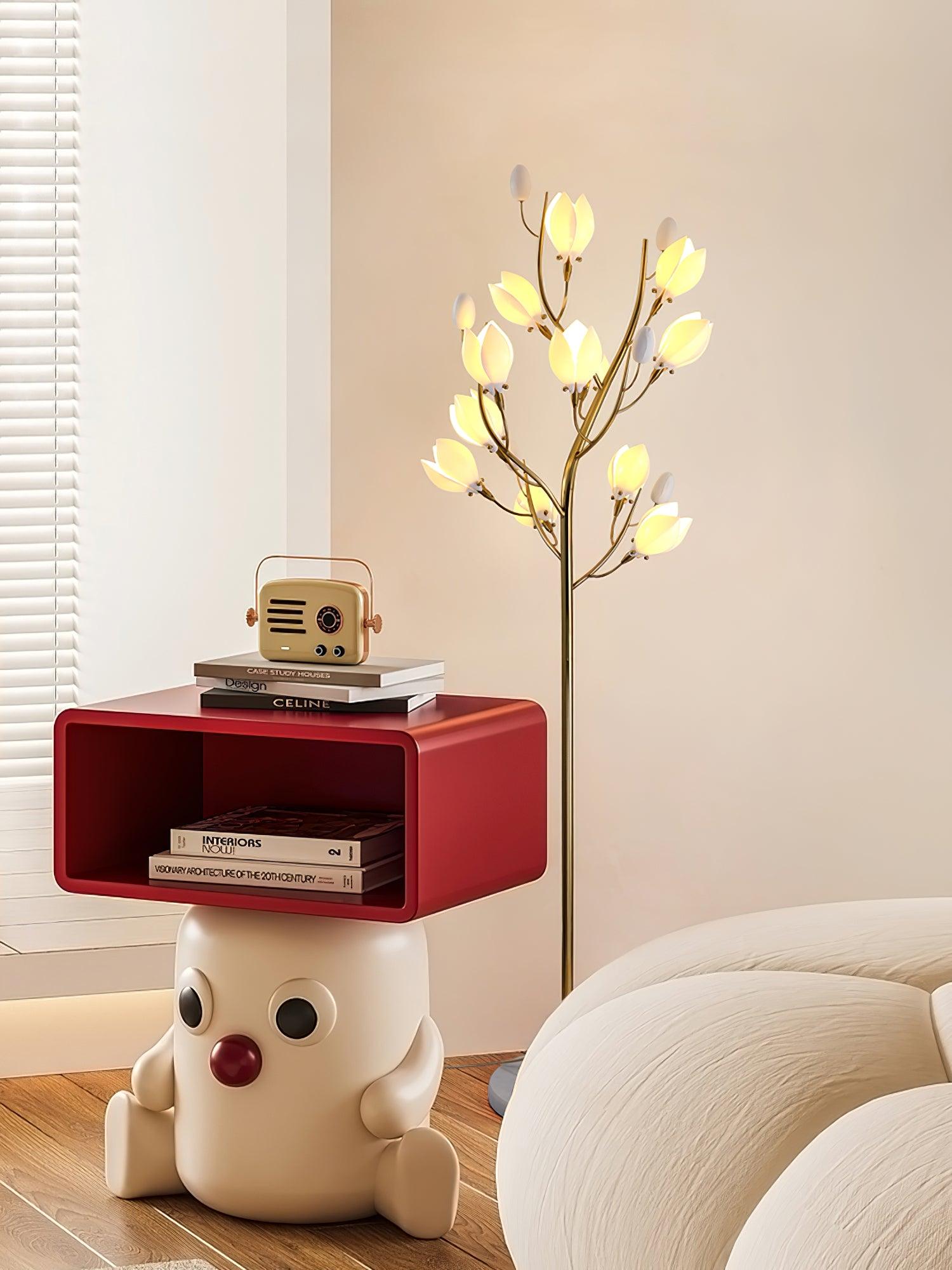 Porcelain Magnolia Floor Lamp - Blowlighting