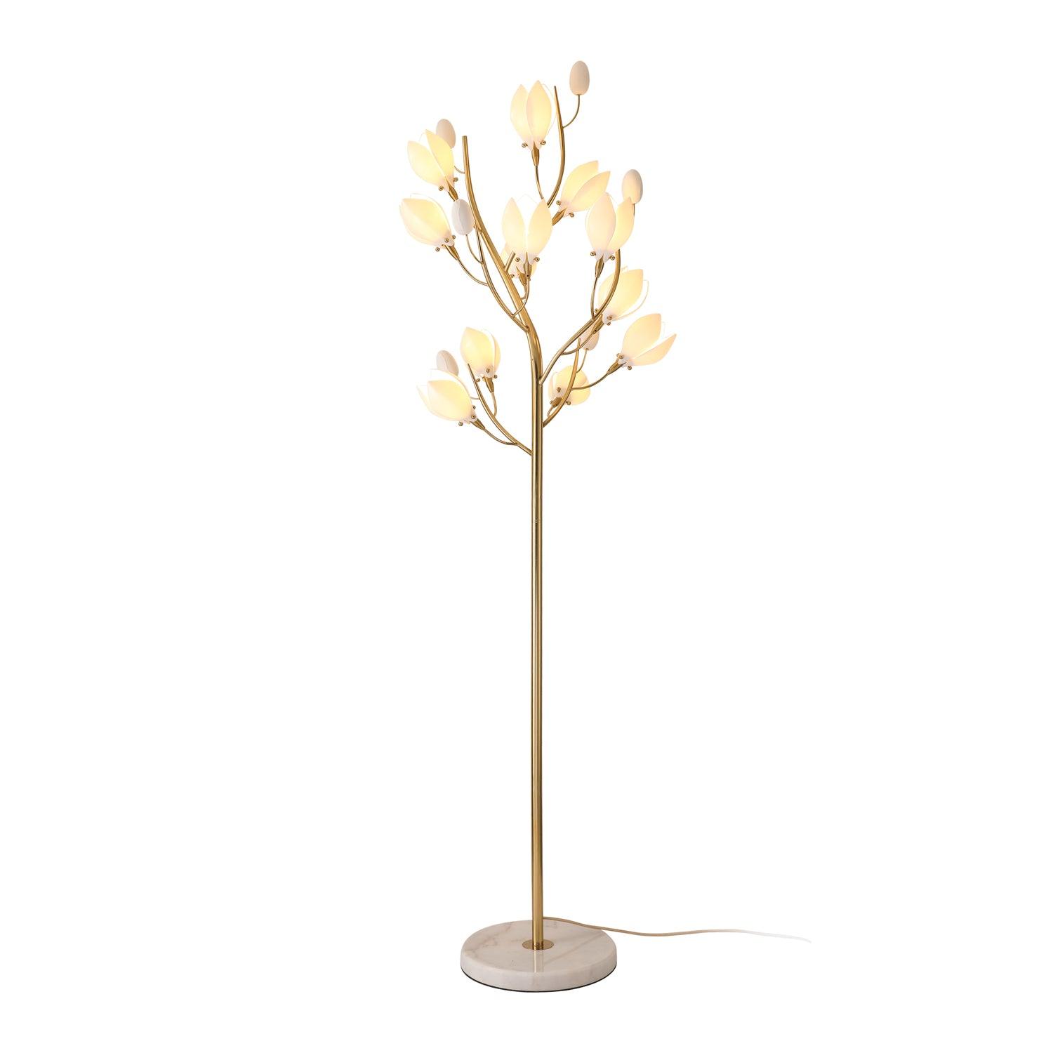 Porcelain Magnolia Floor Lamp - Blowlighting