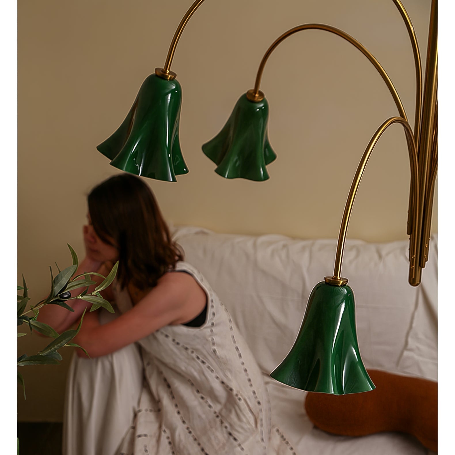 EmeraldBell Glass Pendant Chandelier - Blowlighting