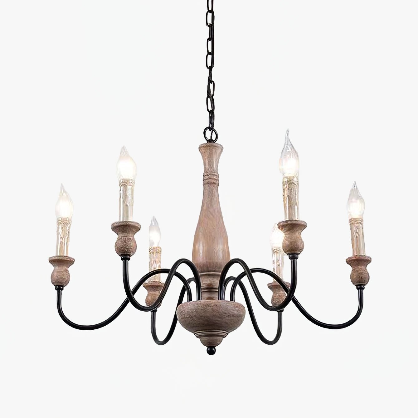 Aurora Chandelier Farmhouse Rustic - Blowlighting