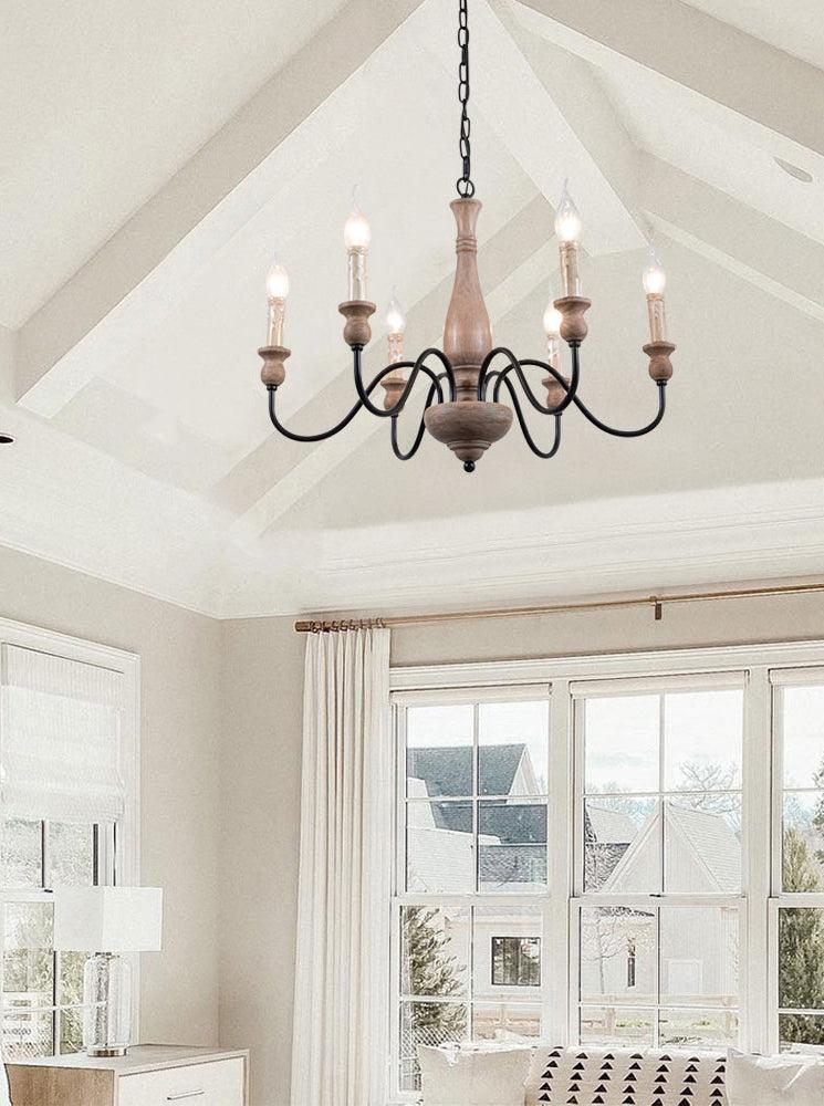 Aurora Chandelier Farmhouse Rustic - Blowlighting