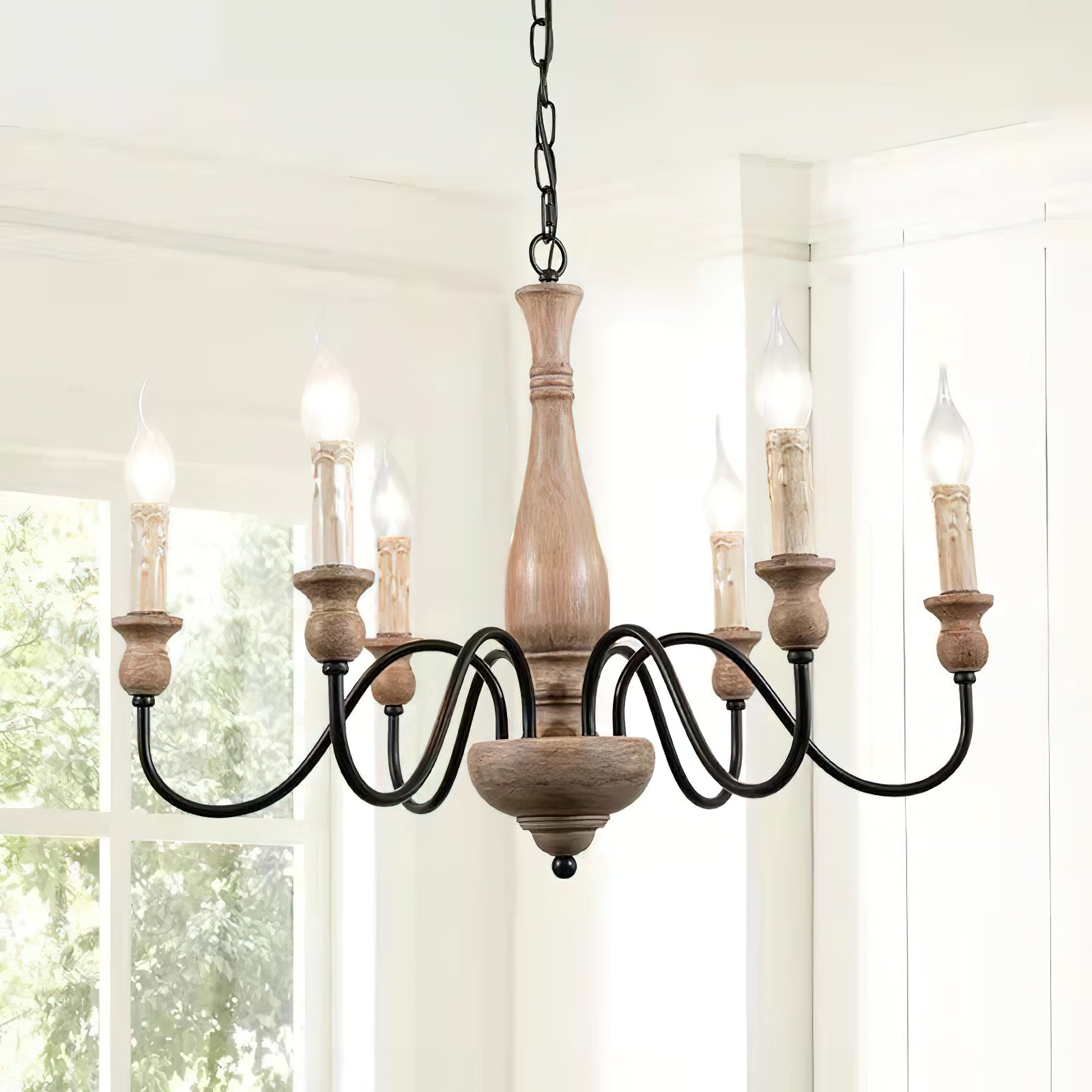 Aurora Chandelier Farmhouse Rustic - Blowlighting