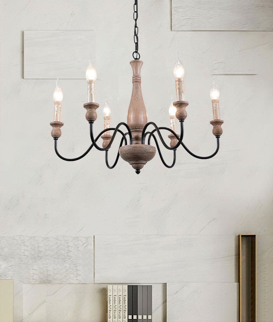 Aurora Chandelier Farmhouse Rustic - Blowlighting