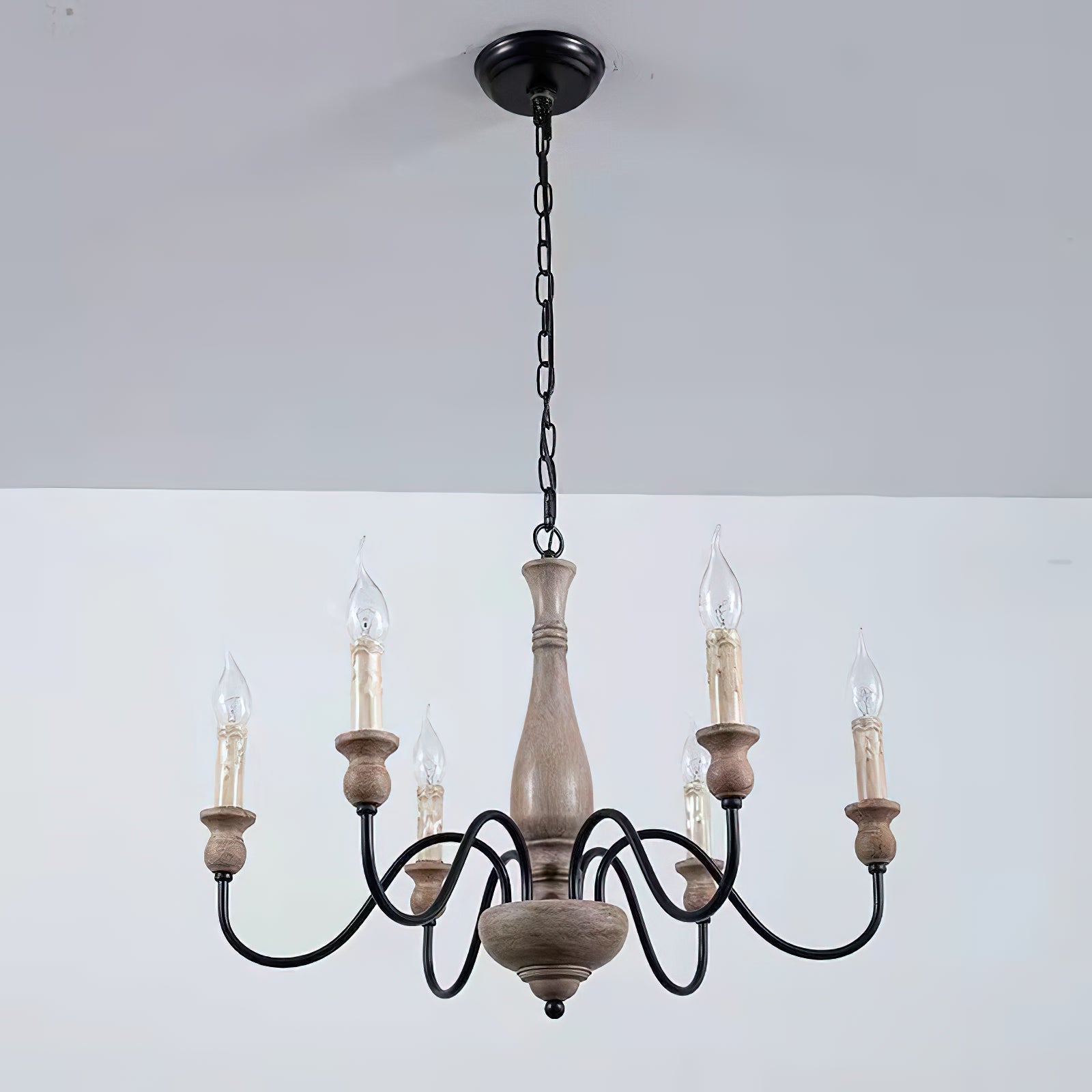 Aurora Chandelier Farmhouse Rustic - Blowlighting