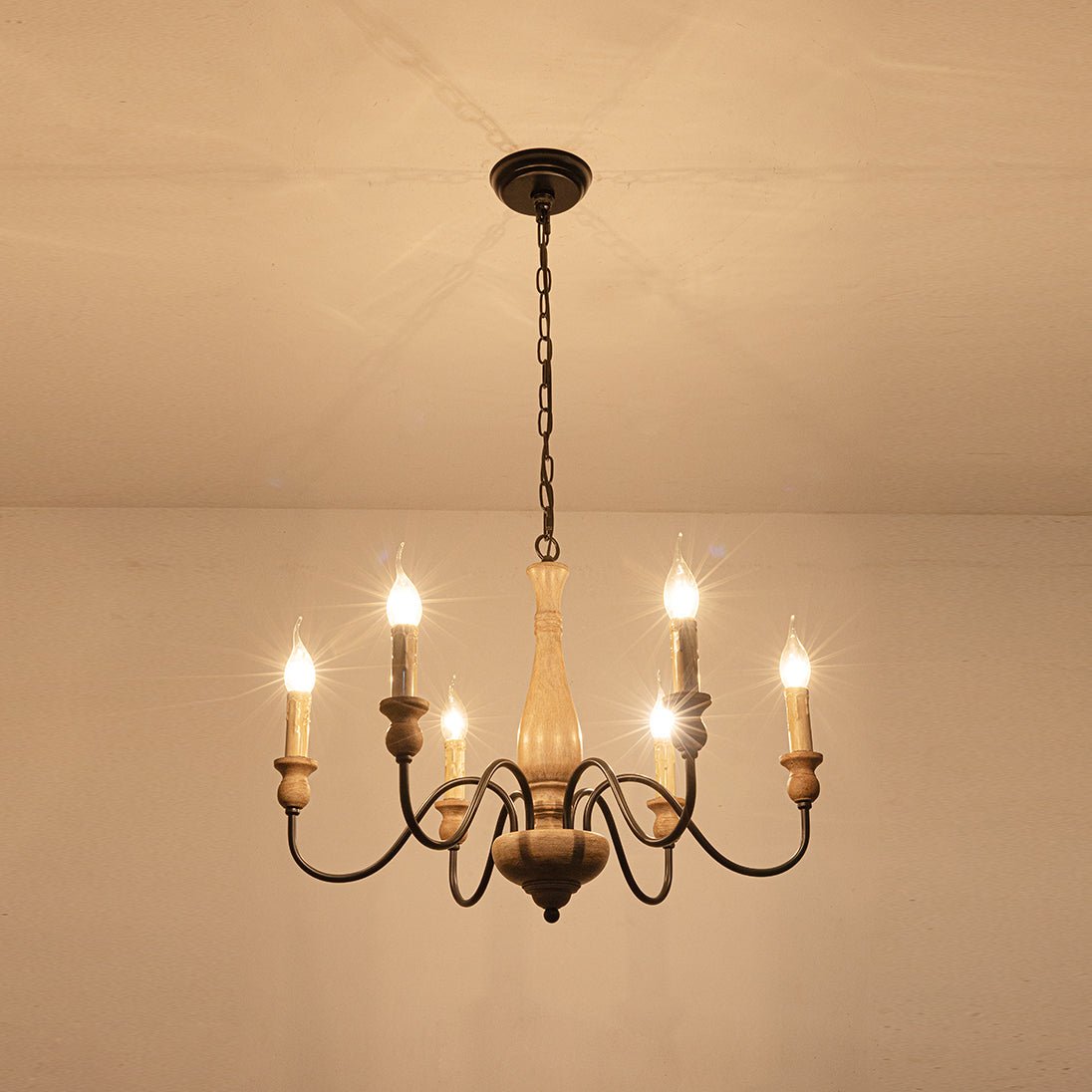 Aurora Chandelier Farmhouse Rustic - Blowlighting