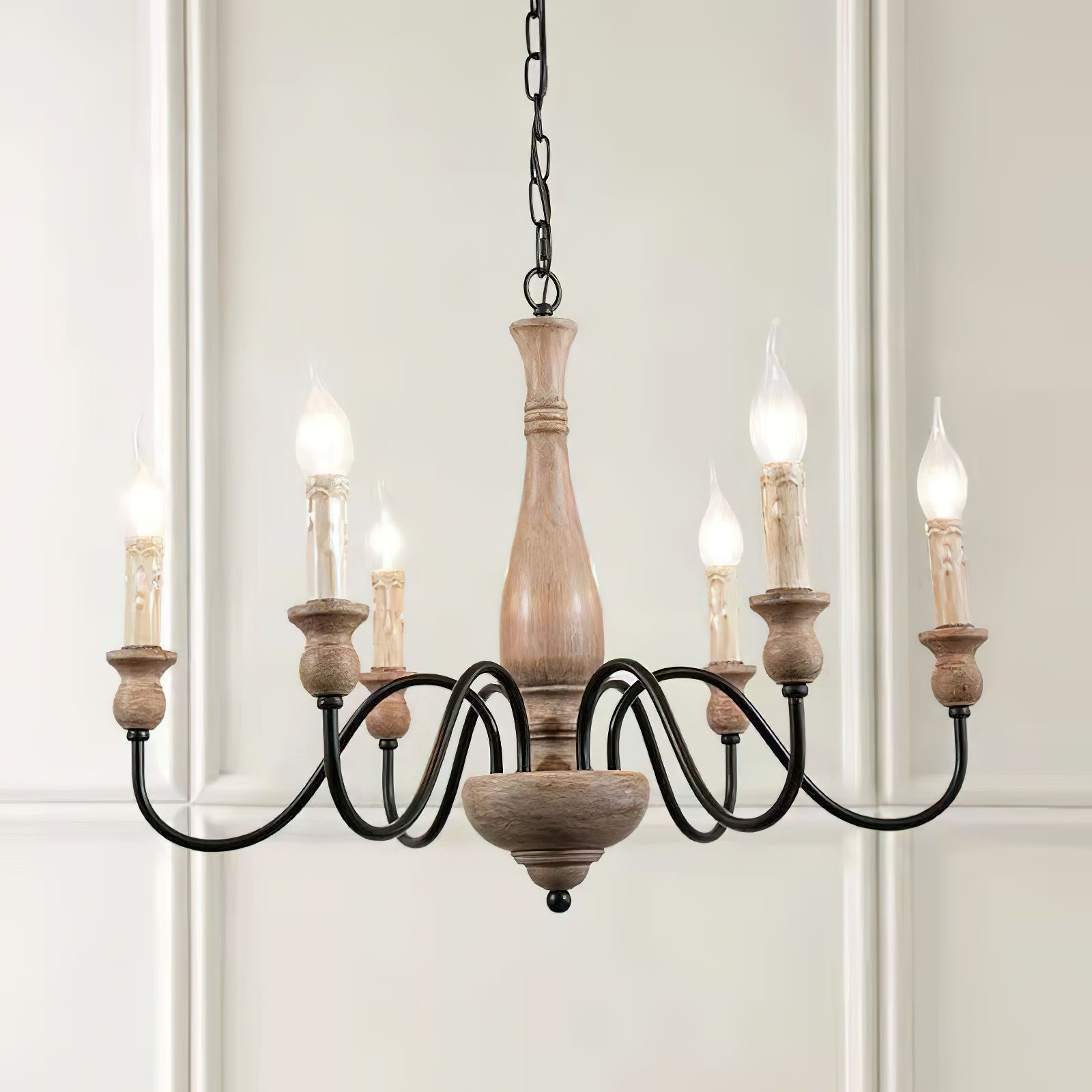Aurora Chandelier Farmhouse Rustic - Blowlighting
