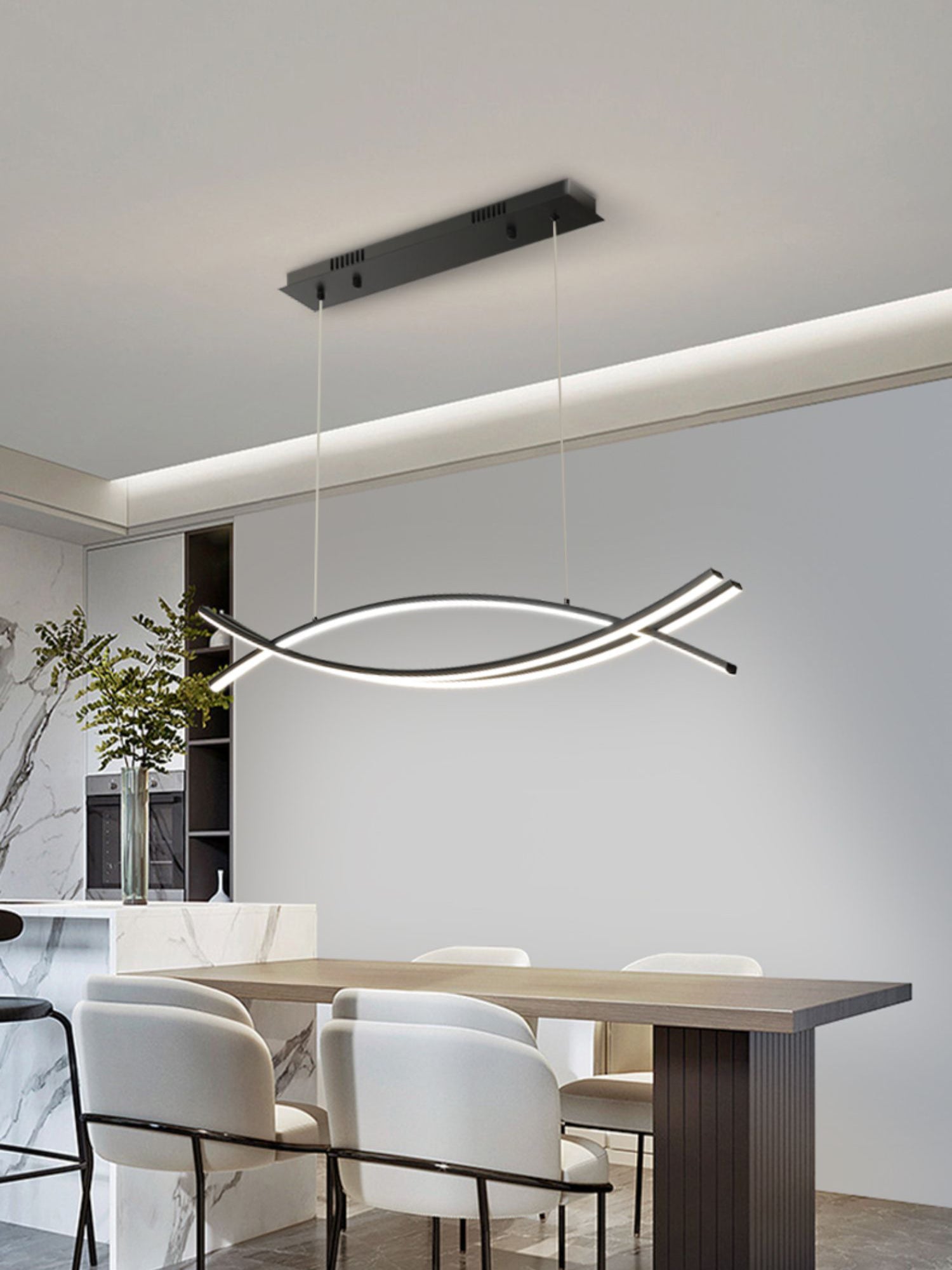 Wishbone LED Chandelier - Blowlighting