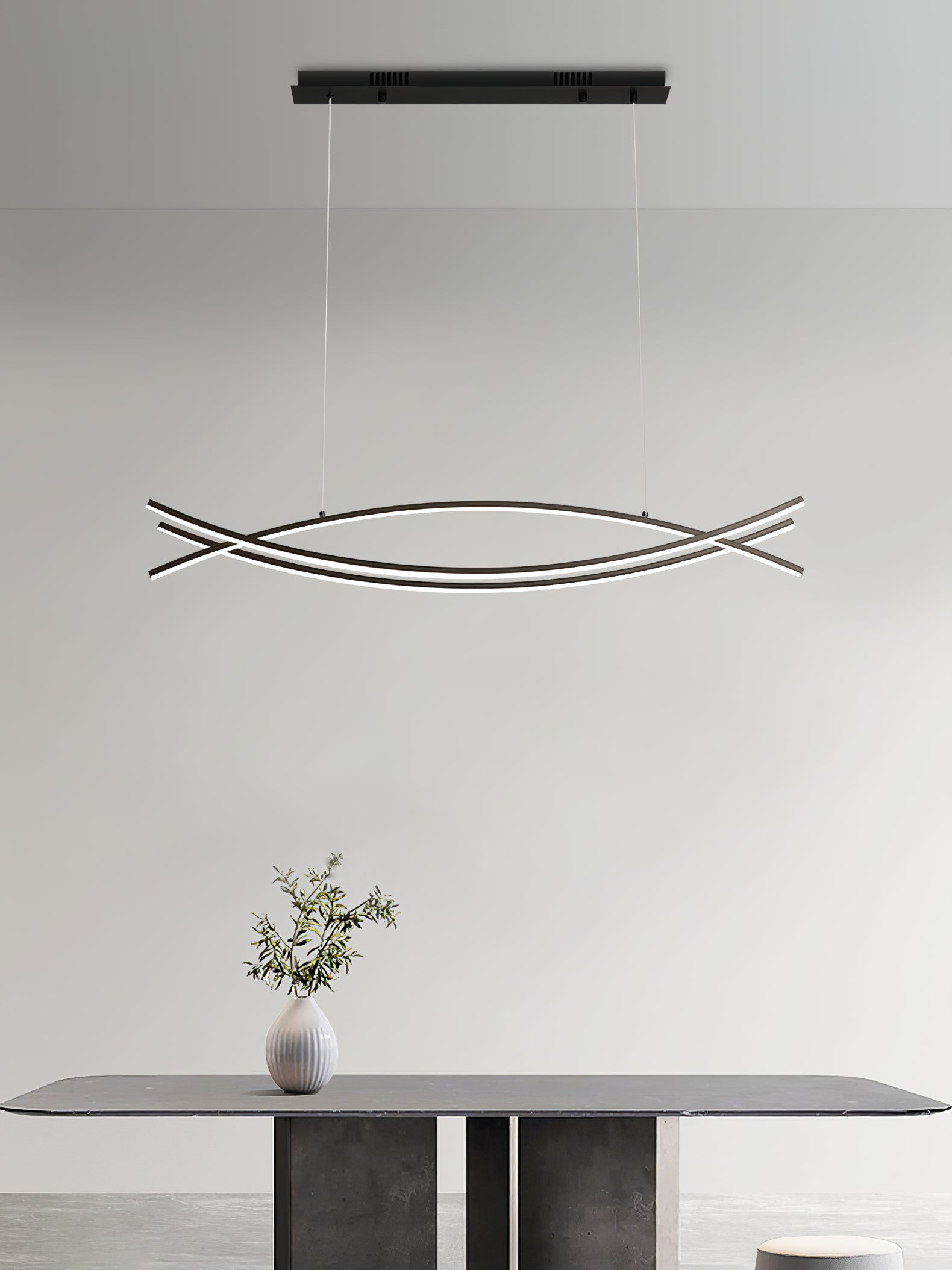 Wishbone LED Chandelier - Blowlighting