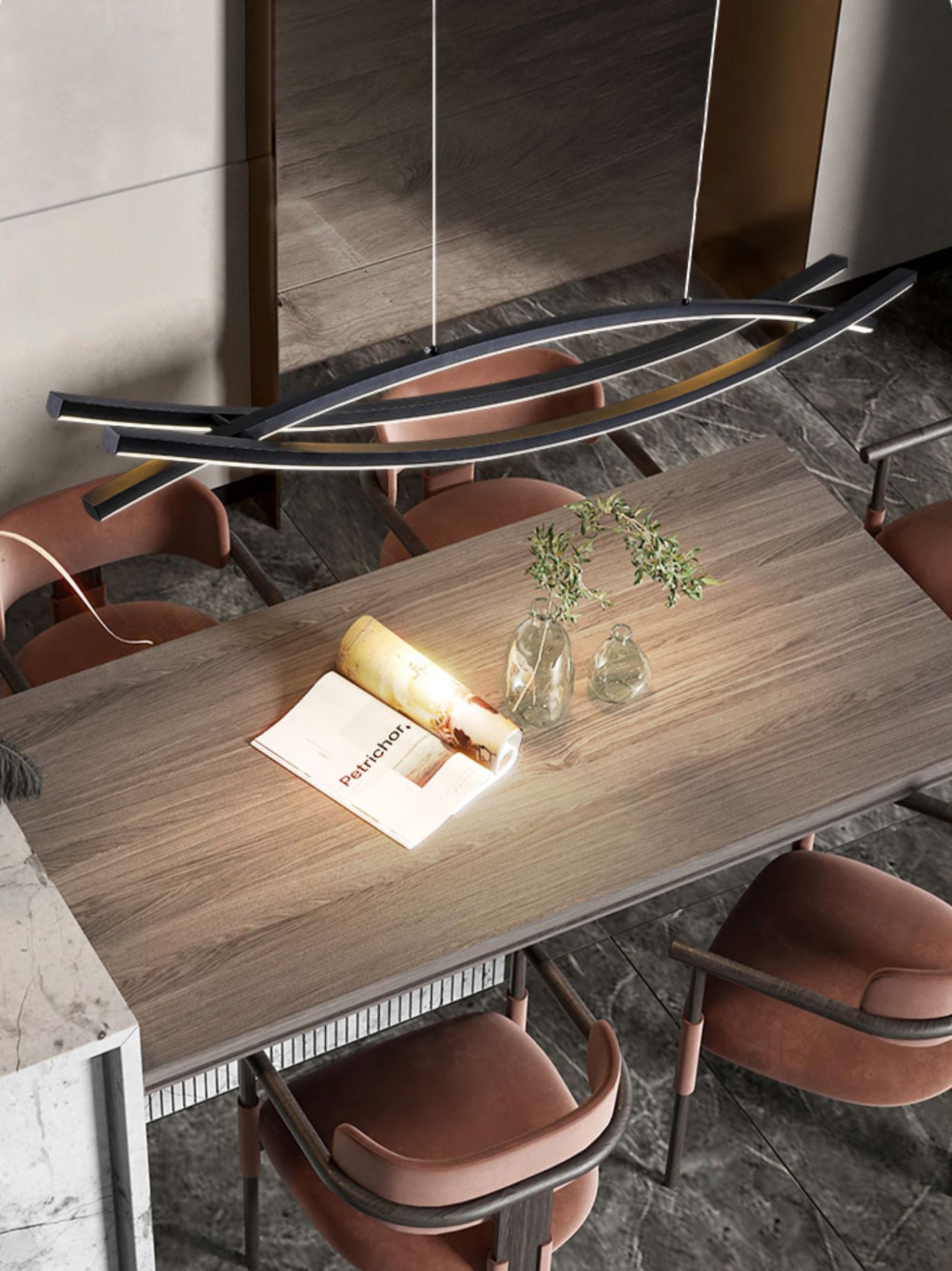 Wishbone LED Chandelier - Blowlighting