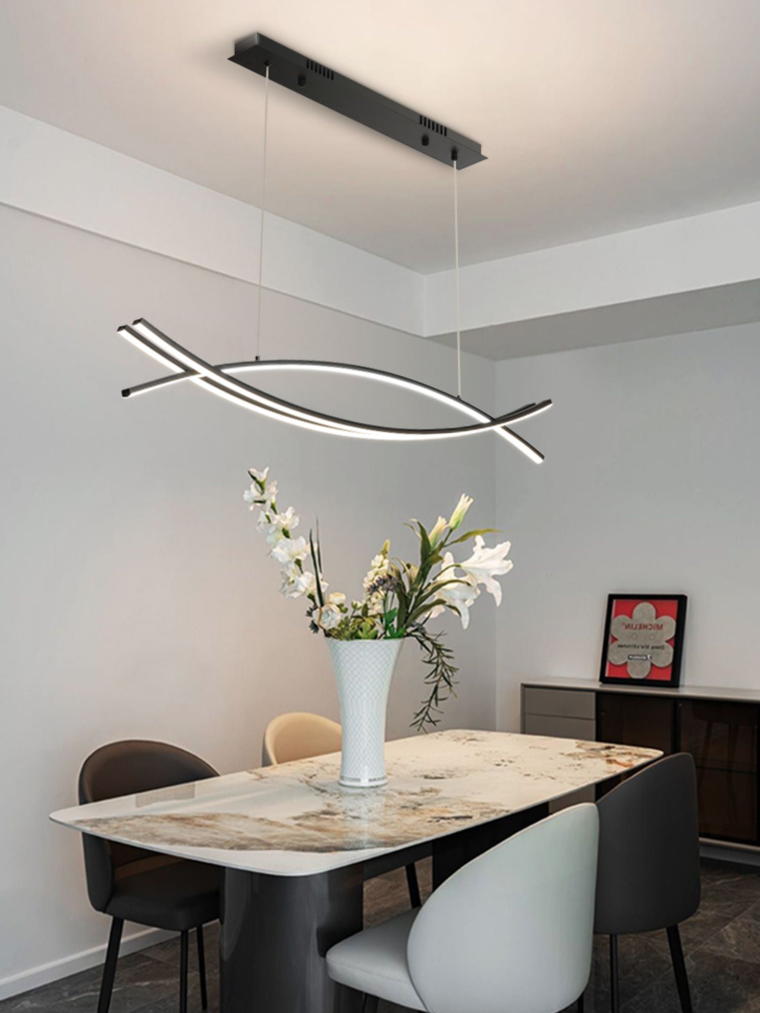 Wishbone LED Chandelier - Blowlighting