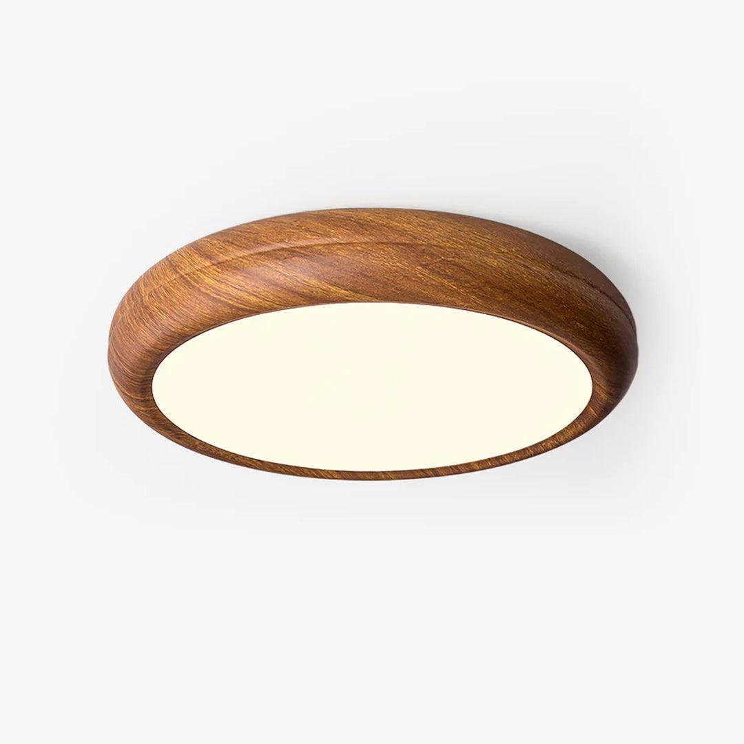 Wood Grain Round Ceiling Lamp - Blowlighting