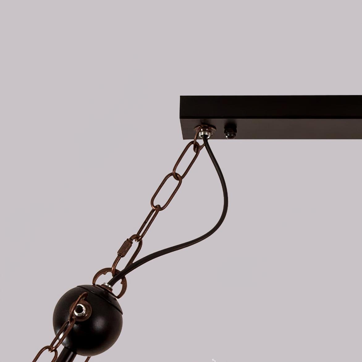 Wood Hanging Multi Chandelier - Blowlighting