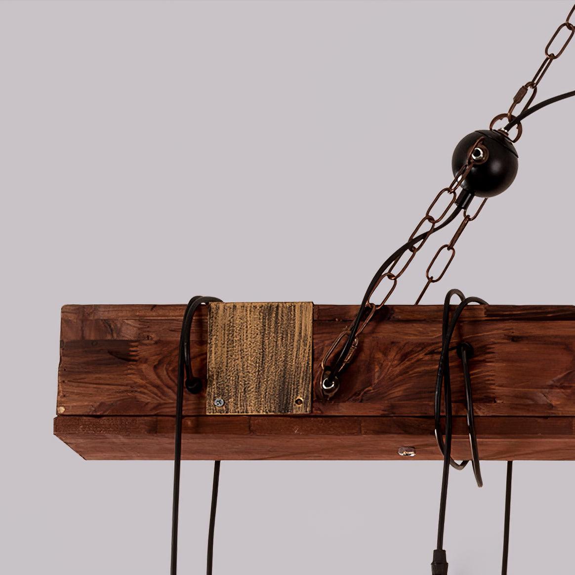 Wood Hanging Multi Chandelier - Blowlighting